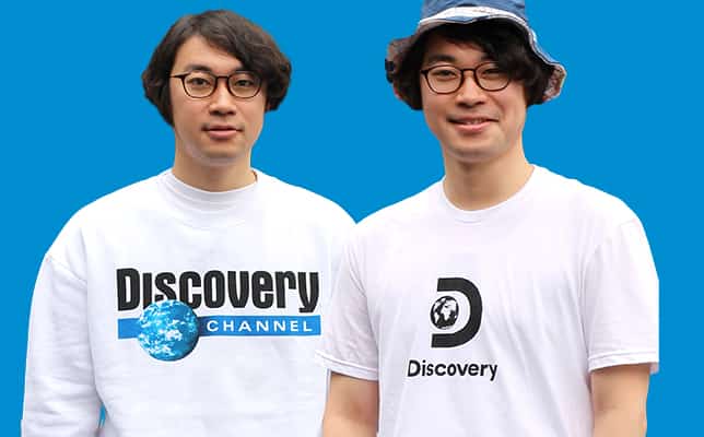 ディスカバリーレトロロゴスウェット&新ロゴTシャツセット
